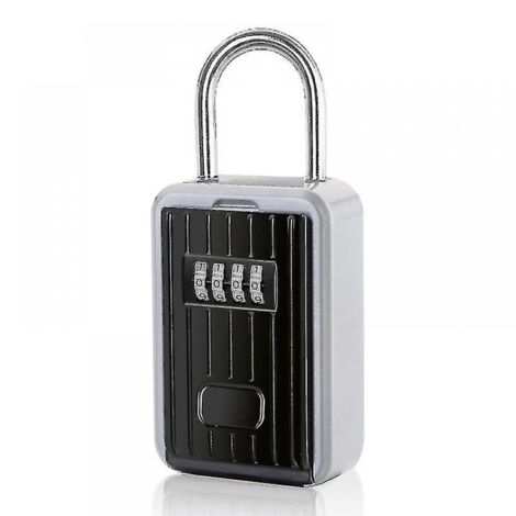 BEBUSINGOTO Boîte à clés sécurisée 1 pièce, boîte à clés murale avec Code numérique à 4 chiffres, boîte de verrouillage Extra Large, coffre-fort à clés d'extérieur avec poignée (1/5)