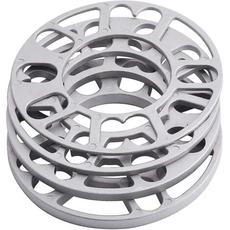 BEBUSINGOTO Entretoises de roue de voiture en aluminium de 4 pièces 3mm, ajustement de remplacement universel de plaque de cales (1/5)