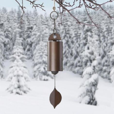 BEBUSINGOTO Carillons éoliens en métal Vintage, cloche de sérénité à résonance profonde, décor de jardin (1/2)