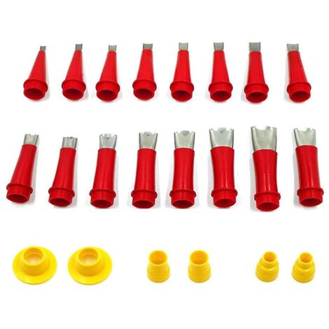 BEBUSINGOTO Applicateur de buse de calfeutrage en acier inoxydable, ensemble de 22 pièces, colle de finition de calfeutrage, mastic Silicone, outil de finition, cuisine salle de bains (1/5)
