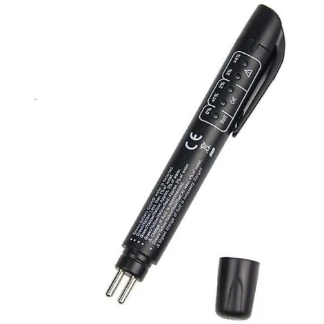 BEBUSINGOTO Détecteur de testeur de liquide de frein, testeur de frein de diagnostic automatique à 5 LED (1 pièce) (1/5)