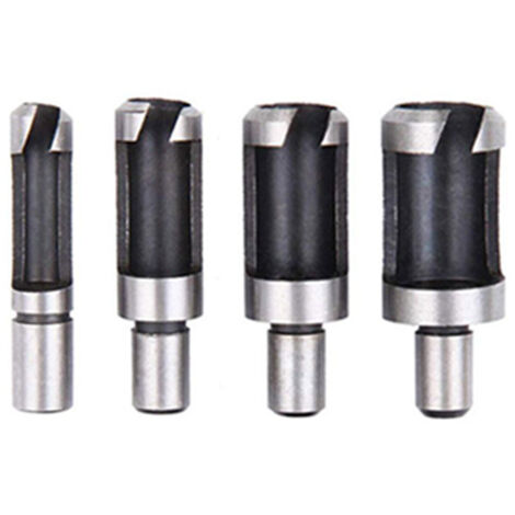 BEBUSINGOTO Fraise Bouchonner Bois Lot de 8 Mèche Bouchon Bois Foret Faire Cheville Outil de Coupe pour Faire une Bois Bouchon Cheville Tourillon Goujon Tenon Dowel (1/5)