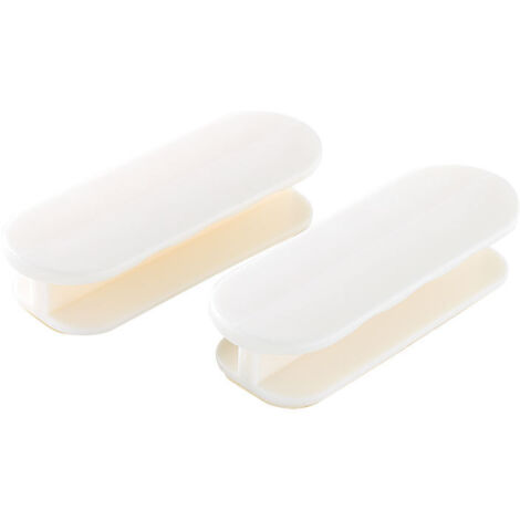 BEBUSINGOTO 2pcs poignée de porte collée maison créative porte et fenêtre auxiliaires simples (blanc) (1/5)