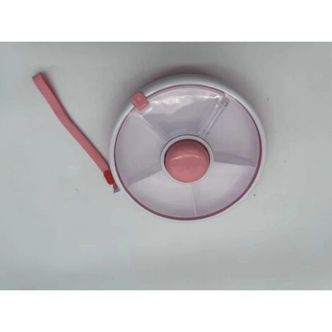 BEBUSINGOTO boîte de rangement de collations haute capacité avec couvercle - Plastique scellé résistant à l'humidité rotatif portable multi-usages (1/3)
