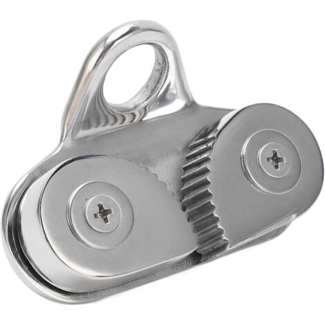BEBUSINGOTO Plaque de serrage à came, plaque de serrage à came en acier inoxydable 316, anneau de guidage de câble antirouille, adapté aux cordes marines (1/5)