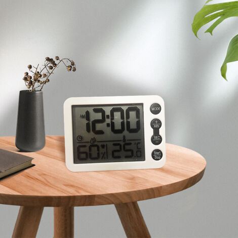 BEBUSINGOTO Calendrier Réveil Horloge Numérique Avec Date Jour et Heure (1/5)