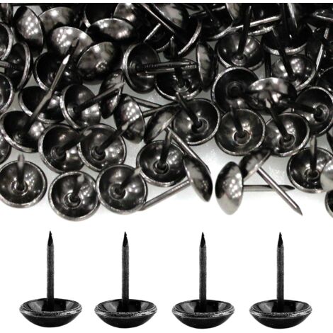 500 Pièces Clous de Tapissier, BetterJonny Robuste 17X11 MM Bronze Clous Tapissier Décoratifs Clou Rétro DIY Clous d'Ameublement pour Meubles Canapés Fauteuils Lits Chaises Vintage Decoratif, Rouge