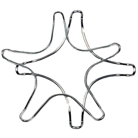 BEBUSINGOTO Lot de 2 réducteurs à gaz en acier inoxydable pour plaque de cuisson à gaz, plaque de cuisson, dessous de,Argenté,17.26.3cm (1/4)