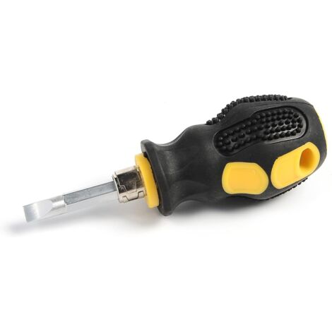 BEBUSINGOTO Mini tournevis à double usage, réversible, petit outil à main compact pour travaux de réparation (1/4)