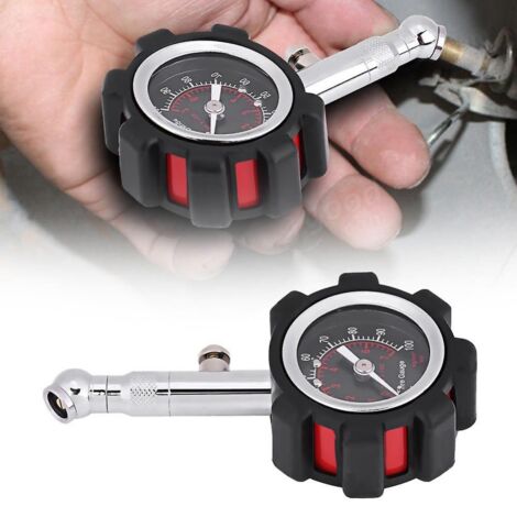 BEBUSINGOTO Jauge de pneu, testeur manuel de pression d'air 0-100 Psi pour voiture camion moto vélo (1/5)