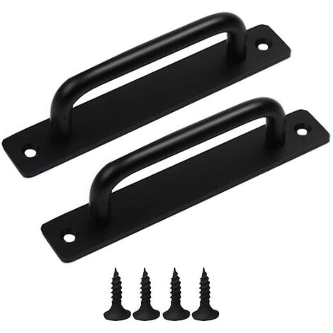 BEBUSINGOTO Poignées de porte 2 pièces poignées de porte coulissante poignée de porte d'armoire poignée de porte en aluminium poignée de porte de balcon avec vis (210 X 25 Mm) (1/5)