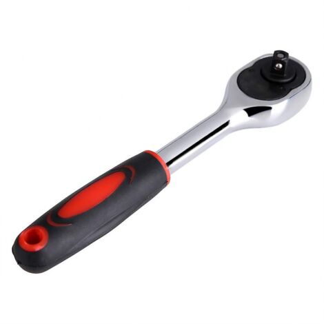 BEBUSINGOTO Cliquet, poignée à cliquet haute performance étanche 1/4"pour embouts de tournevis ou douilles, outil pratique pour voiture de vélo (1/5)