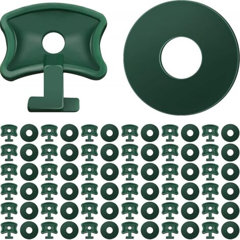 BEBUSINGOTO Clips torsadés pour serre, 200 pièces, Clips de fixation et rondelles en plastique, Clips d'angle d'extension (1/5)