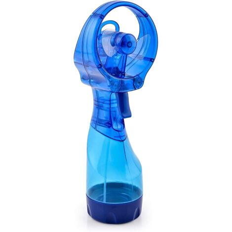 BEBUSINGOTO Ventilateur de brumisation d'eau portable de luxe alimenté par batterie (bleu foncé). (1/5)