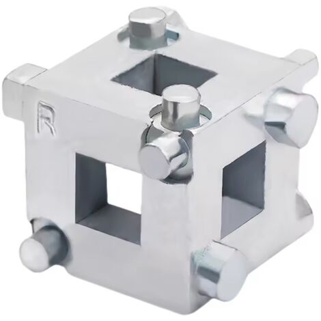BEBUSINGOTO Outil de remplacement de plaquettes de frein, outil de réglage de pompe à air de frein à disque multifonction, régleur de cylindre de frein 3/8 (1/5)
