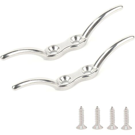 BEBUSINGOTO Marin Matériel Taquet de Corde en Acier Taquet de Corde Robuste INOX Marin Pont Bateau Taquet Amarrage (1/5)