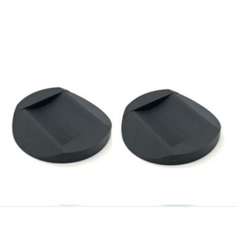 BEBUSINGOTO 2 Pièces Patins Antidérapants en Caoutchouc, Meubles Castor Cups, Coussin de Pied de Chaise pour Tous Les Sols, Roues De Meubles, Noir (1/5)