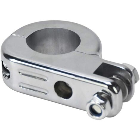 Pinces Chromées En P Pour Barres Moteur 1,25 Pouce (32mm) - Compatible Harley Touring Et Autres Motos
