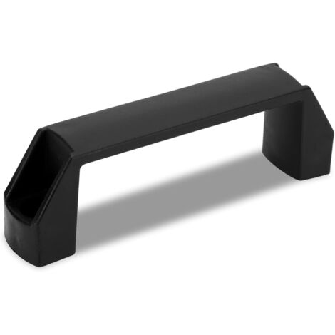 BEBUSINGOTO Poignée en Plastique Espacement des Trous 180 mm - Poignée en Arc Poignée de Transport Poignée de Rechange en Noir (1/4)