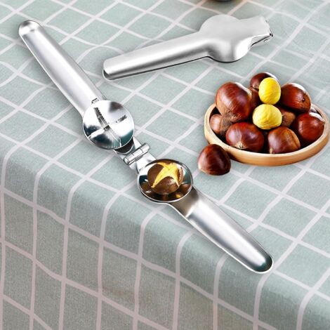 2025 Outil de découpe de châtaignes amélioré en acier inoxydable, outil de casse-noix rapide à clip en noix, ouvre-noix, pince ouvre-noix en métal multifonction outils de cuisine (clip 2 doigts 2025 Outil de découpe de châtaignes amélioré en acier inoxydable, outil de casse-noix rapide à clip en noix, ouvre-noix, pince ouvre-noix en métal multifonction outils de cuisine (clip 2 doigts