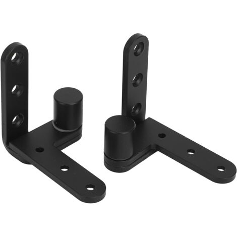 BEBUSINGOTO Kit de charnières de porte gauche droite en acier inoxydable 130 lbs 270 degrés pour armoires portails Noir (1/4)