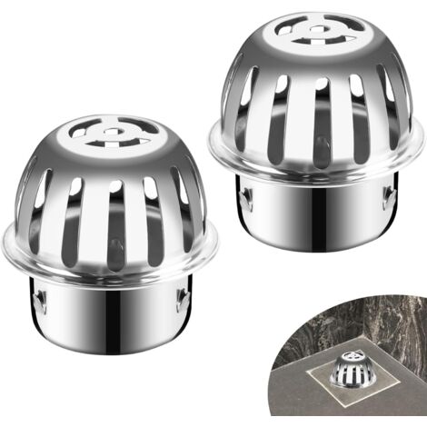 BEBUSINGOTO 75 mm Protection de gouttières 2 Pcs Filtre gouttiere en Acier Inoxydable Crapaudine de gouttière pour filtrer et Bloquer Les Feuilles, Les Feuilles, Les Branches et Les Branches tombées (1/5)