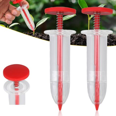 BEBUSINGOTO 2 PCS Semoir à Graines, Distributeur de graines, Planteur de Graines, Semoir à Main Distributeur de Semences Outils pour Semoir Distributeur Semoir Universel pour L'ensemencement Horticol (1/5)