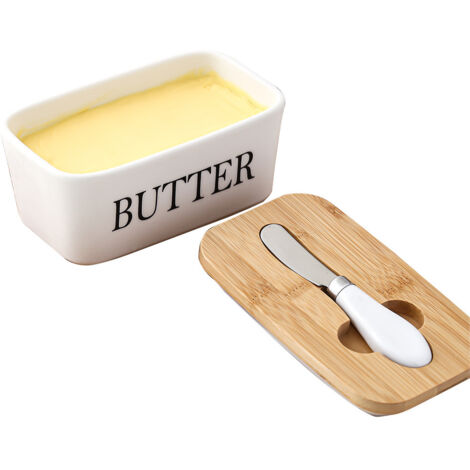 BEBUSINGOTO Beurre Beurrier Récipient Pour Réfrigérateur Porte-beurre Hermétique Boîte De Conservation Des Aliments (1/5)
