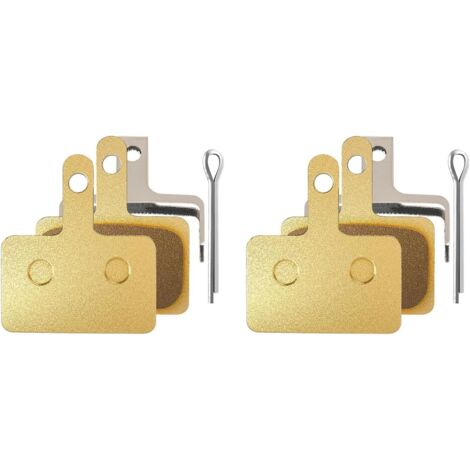 BEBUSINGOTO 2 pcs Jeux de Plaquettes de Frein vélo, Plaquettes de Frein à Disque Haute Performance avec Ressort et glissière de Blocage, Plaquettes de Frein vélo Super silencieuses, Large compatibili (1/5)