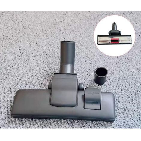 BEBUSINGOTO Brosse à aspirateur, Universelle, 35/32 mm, en Plastique, avec 2 roulettes, Prise de Fil pour Tapis et Adaptateur, Convient aux aspirateurs AEG, Siemens, Miele, Bosch etc. (1/5)