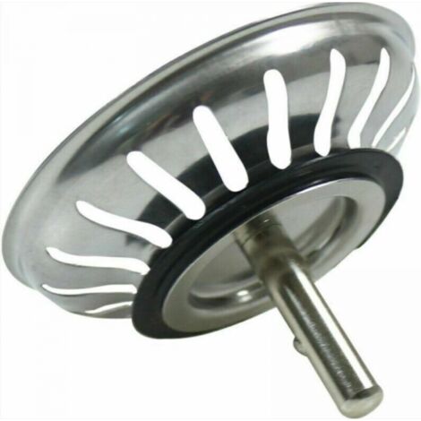BEBUSINGOTO 1pc Panier Pour Bonde d'Évier de Cuisine 79.3 mm - Crépine Universelle Acier Inoxydable, Bouchon Panier Pop-Up, - Lavable Lave-vaisselle, Ne se Bouche & Ne Déborde Pas (1/5)