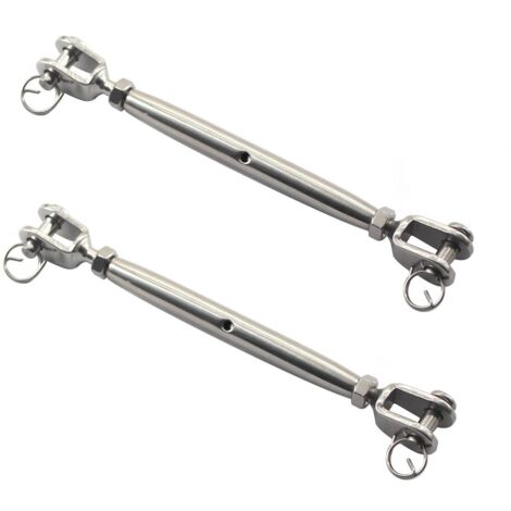 BEBUSINGOTO Lot de 2 tendeurs à vis M10 en acier inoxydable 304 avec corps fermé (1/5)