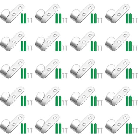 BEBUSINGOTO Lot de 20 Crochet Bache pour Bâche De Remorque, 49 x 16 x 2 mm Attache Bache, Crochet pour Bache pour Remorque, Accessoires De Remorque De Voiture (1/4)