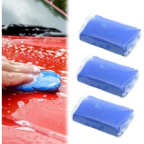 BEBUSINGOTO 3 Pièces Barre d'argile Nettoyage de Voiture pour l'entretien de la Peinture Automobile, Le Nettoyage des Jantes, Le Polissage des Vitres (1/5)
