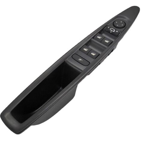 BEBUSINGOTO Levé Vitre C4 Avant Gauche Drive CÔTÉ Électrique Interrupteur Bouton Poussoir Interrupteur de Commande Lève Vitre pour Citroen C4 04-10 Noir Manual (1/5)