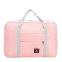 BEBUSINGOTO Sac de sport pliable pour voyage, sac de sport, sac de sport avec housse pour chariot (rose)