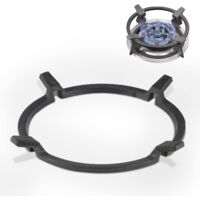 BEBUSINGOTO Support de Poêle à Wok en Fonte Support de Wok Universel Adaptateur Wok Gaz pour Poêle en Fonte Antidérapant Noir, pour Brûleurs,Plaques à Gaz,Cuisinières