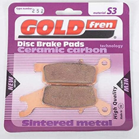 Plaquette de frein Gold Fren pour Quad Yamaha 550 YFM Grizzly EPS (1/2)