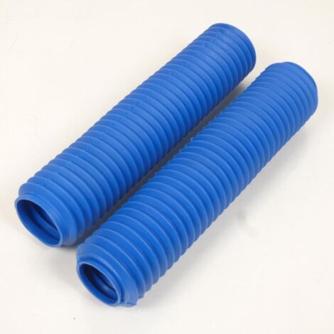 Soufflet protection fourche pour moto caoutchouc bleu d: 45/50mm