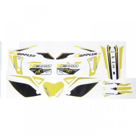 Kit autocollant stickers Doppler pour moto Rieju 50 MRT 19 pièces (1/2)