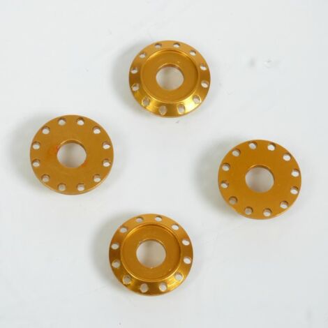 Rondelle spacer aluminium DRC T02 anodisé or pour moto cross (1/2)