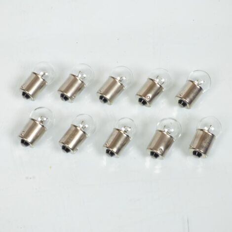 Ampoule blanche 6V 5W culot BA15S R5W Flosser pour moto scooter