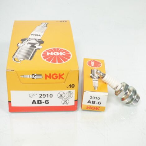 Bougie d'allumage NGK pour Auto AB-6 / 2910 / Par 10 Neuf (1/3)
