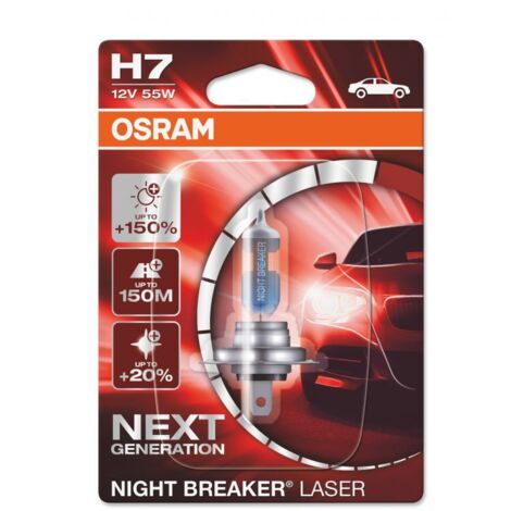 1 Ampoule halogène auto Osram NIGHT BREAKER® LASER H7 12V 64210NL-01B
