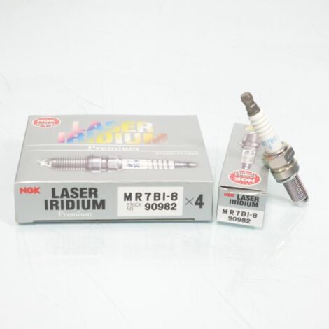 Bougie d'allumage NGK pour Auto MR7BI-8 / 90982 / Par 4 Neuf (1/3)