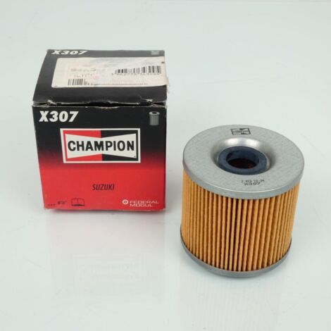 Filtre à huile Champion pour moto Suzuki 400 GS 1977 à 1979 X307 (1/5)