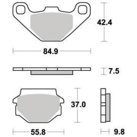 Plaquettes De Frein Ferodo Pour Quad TGB 550 Target IRS EFI 4x4 2012 - AVG/AVD
