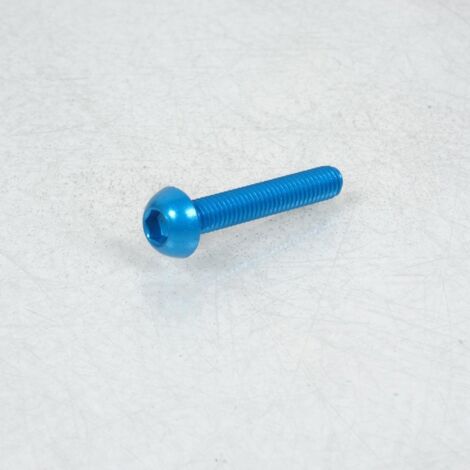 Vis Dôme BTR 5mm M6 pas 100 35mm anodisé Bleu 3AS Racing pour (1/2)
