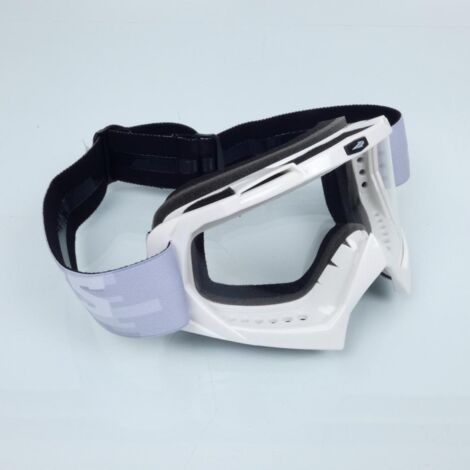 Masque lunette cross Swaps Pixel blanc pour moto supermotard (1/3)