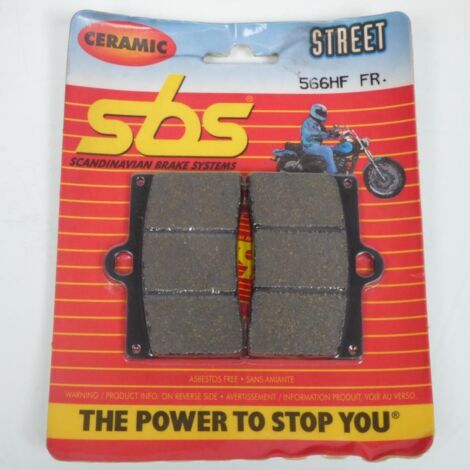 Plaquette de frein SBS pour Moto Ducati 916 916 1994 à 1996 566HF (1/2)